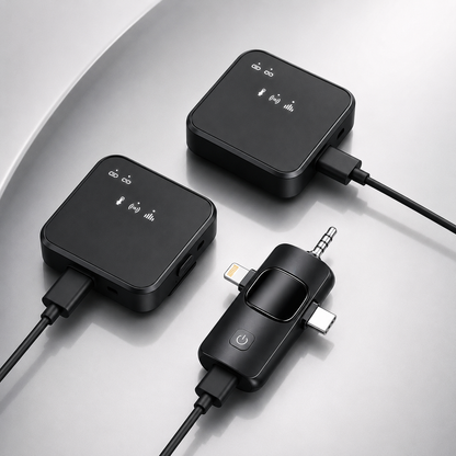 Wireless Noise Reduction Clip-On Microphone