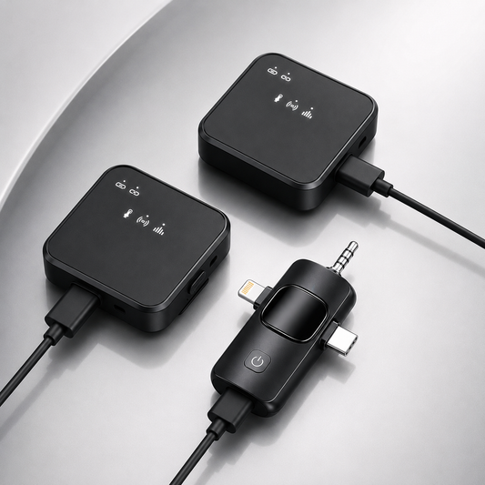 Wireless Noise Reduction Clip-On Microphone